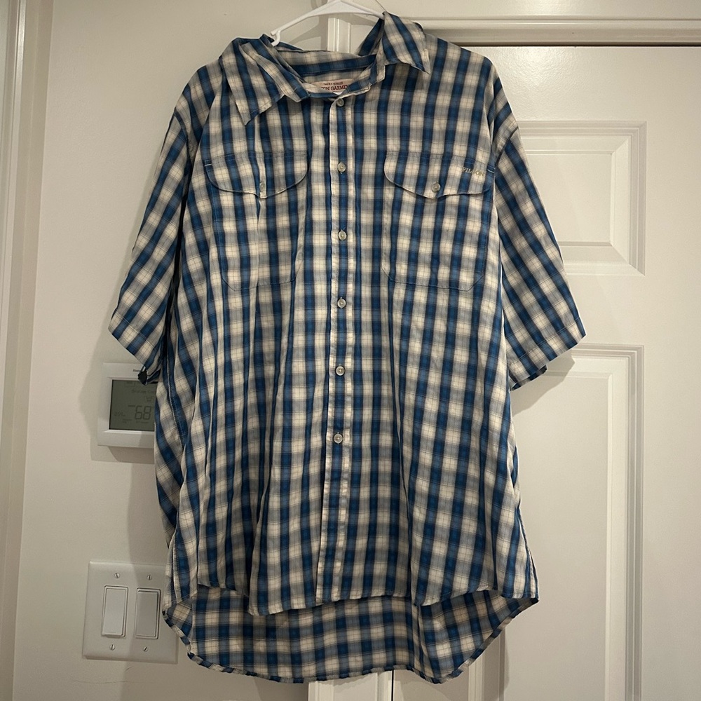 filson garment fishing shirt size XXL